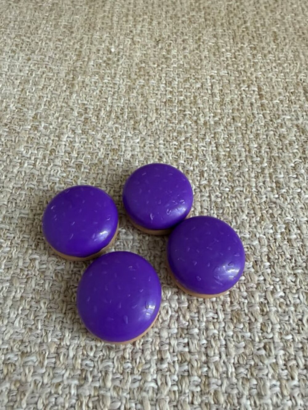 Pop the Pig purple burger pieces replacement pieces complete set of 4